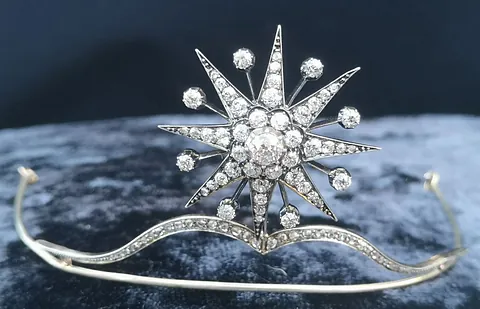 small Victorian diamond tiara