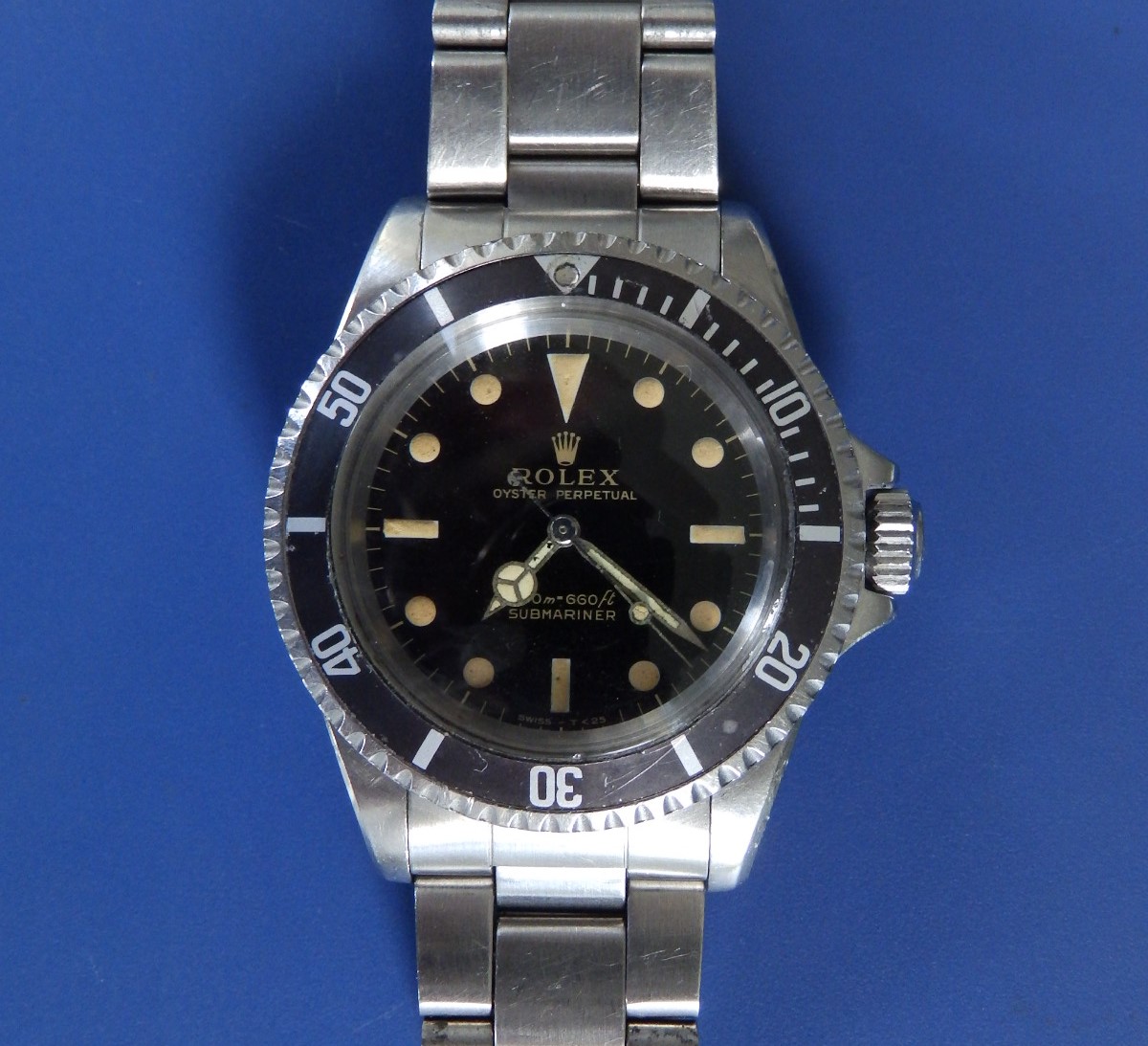 A 1966 Rolex Submariner claimed for a bid of £14,500
