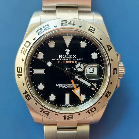 Stainless steel Rolex Explorer II G Series gent's watch