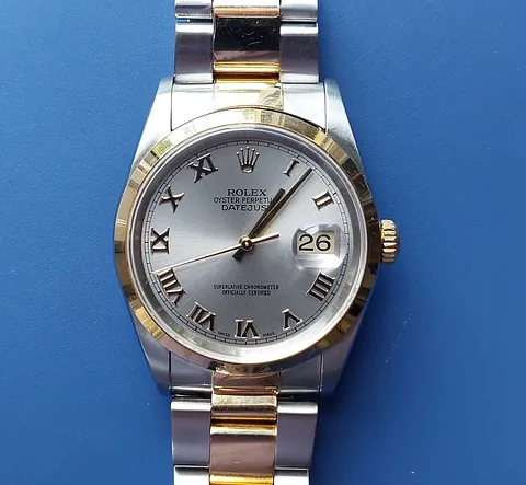 bi-metal Rolex Datejust 160 with original box & paperwork
